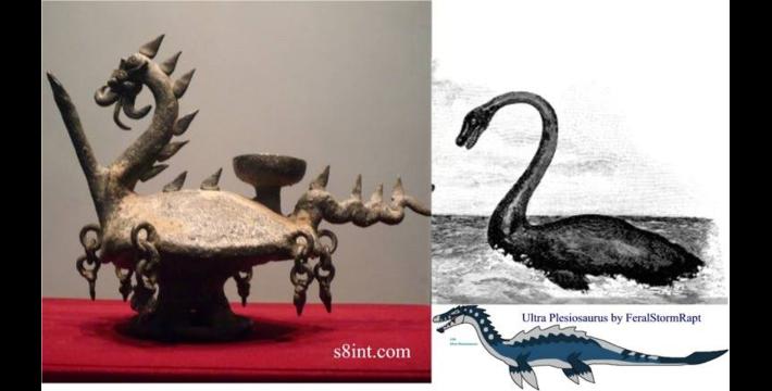 Your Daily Dinosaur; Did Ancient Koreans Know the Plesiosaur? Water dragon Designated Treasure No. 636  Silla Period