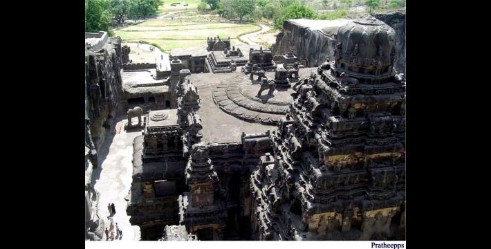 Mystery of the Gigantic, Ancient Indian Temple Cut from A Single Monolithic Rock (World&rsquo;s Largest) -With &ldquo;Dinosaurs&rdquo; on the Roof!