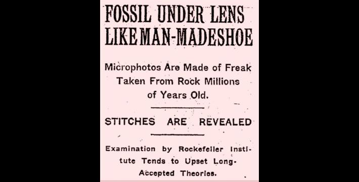 200 Million Year Old + Shoe Print? Evolutionist&rsquo;s Refuse to Accept the Sole of Man;  These are the Soles that Try Men&rsquo;s Times (200,000,000 Years+); Fossilized Shoe Sole from Rock