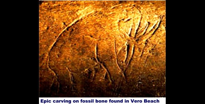 The Real Story of Vero Beach Wasn&rsquo;t Ancient Mammoth Art but Rather; Ancient &quot;Mammoth&quot; Humans with Giant Reptiles Says State Geologist