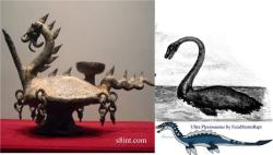 Your Daily Dinosaur; Did Ancient Koreans Know the Plesiosaur? Water dragon Designated Treasure No. 636  Silla Period