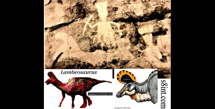 Pueblo People&#039;s Lambeosaurine Dinosaur on Cover of Archaeological Publication?