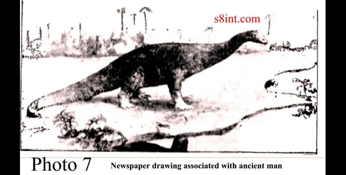 Dinosaur and Human Interaction in Our Times; the New York Times, LA Times, Chicago-Sun Times etc.- Historical Newspapers by Chris Parker
